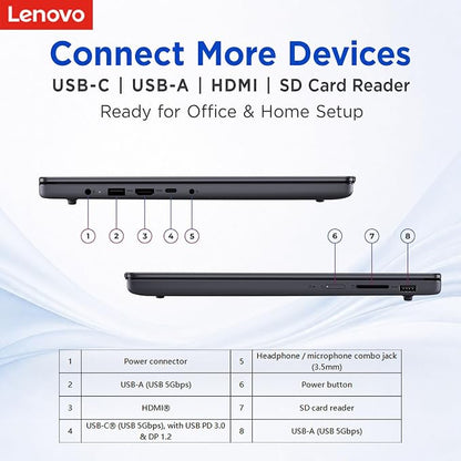 Lenovo New 15.3" WUXGA Business Laptop, Intel Core i7-13620H (Beats i7-1355U), 8GB DDR5 RAM, 512GB SSD, Intel UHD Graphics, Wi-Fi 6, Windows 11 Pro, Computer for Work, Study & Productivity