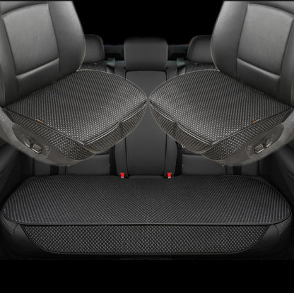 Auto Newer Breathable Universal Four Seasons Car Seat Covers, Luxury Include Front Car Seat Protector and RearCar Seat Cushion,Compatible with 95% Vehicles Fit for Cars Truck SUV (Black,3PCS)
