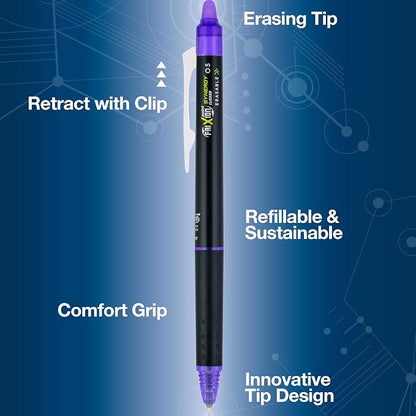 Pilot Pens, Extra Fine Point 0.5 mm, Pack of 12, Purple Ink