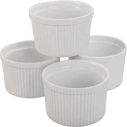 BIA Cordon Bleu Classic 8-Ounce Ramekin, Set of 4, White (900015S4SIOC)