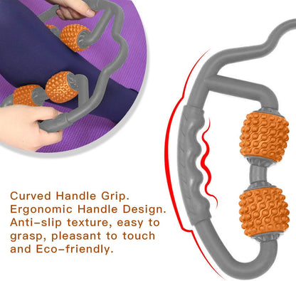 Cellulite Massage Tool Deep Fascia Massager & Dimpled Skin Remover for Legs - Anti-Cellulite Roller Tech with Lymphatic Drainage, Smooth Skin & Pain Relief for Thighs & Buttocks Sculpting