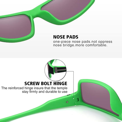STORYCOAST Polarized Sports Sunglasses for Men Women Unbreakable Frame Cycling Fishing Driving