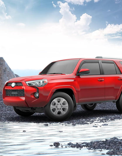 in-Channel Window Rain Guards Fit for Toyota 4Runner 2010-2024 Extra Durable Window Visors Window Deflectors Vent Visors Vent Shades Car Accessories-4 pcs 2-Q09