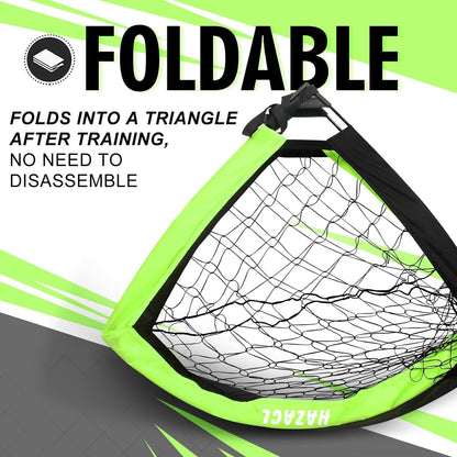 Kids Soccer Goal for Backyard, 6x4 9x5 FT Portable Soccer Nets Pop Up with Ball, Agility Ladder, Cones, Target & Carry Bag for Toddler Youth Outdoor Indoor Training Practice Sports Games Play