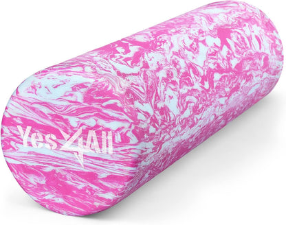 Yes4All EVA Firm Foam Roller for Back - Round Back Roller for Exercise, Yoga & Pilates 12/18/24/36 inch