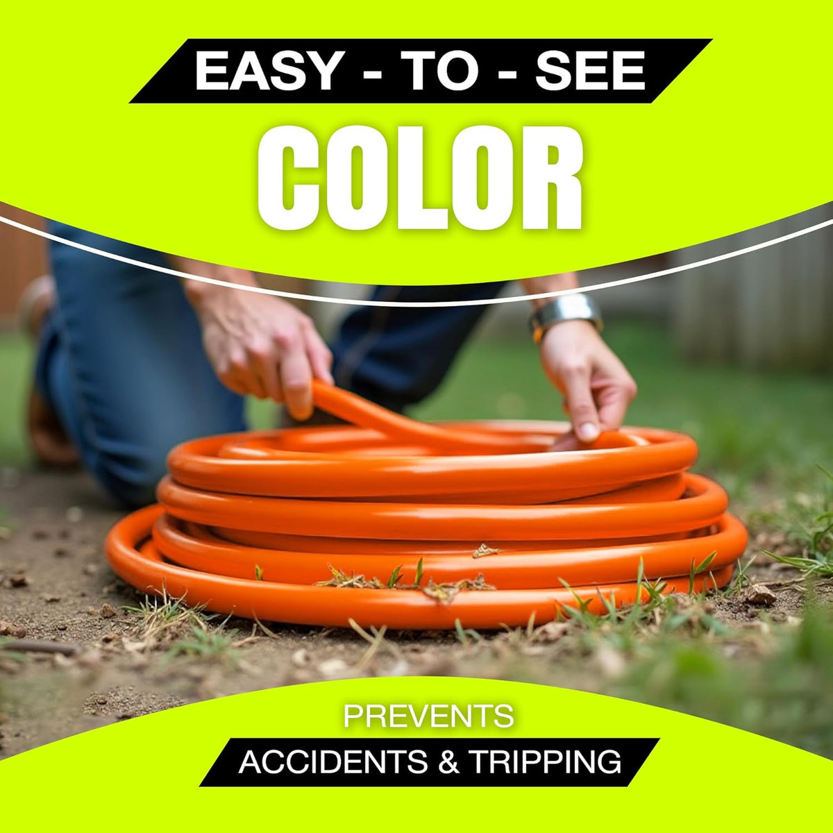 200ft Outdoor/Indoor Extension Cord 10/3 Gauge Ultra Heavy Duty 3 Prong SJTW, Waterproof, Flexible Cold-Resistant Long Power Cord,10A 125V 1250W, Orange by LifeSupplyUSA