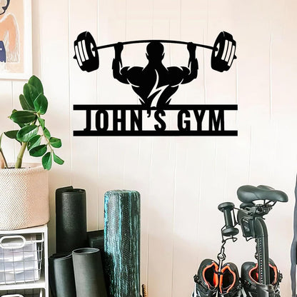 Luxury Personalized Gym Metal Sign, Custom Home Gym Decorations, Gifts for Fitness Lovers, Workout Room Decor, Gym Signs, Christmas Gifts 6