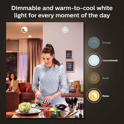 Philips Hue A19 LED Smart Light Bulb - White and Color Ambiance - 60W Indoor Light Bulb - Control with Hue App - Compatible with Alexa, Google Assistant and Apple Homekit - 3 Pack