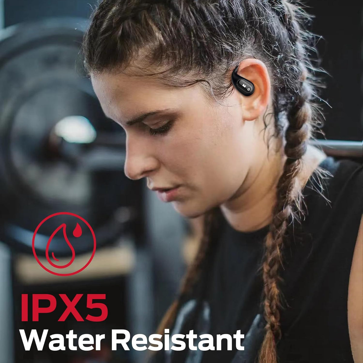 Monster Open Ear AC210 Headphones, Wireless Headphones Bluetooth 5.4 Earphones Stereo Sound,32H Playtime, HD Clear Calls,Fast Charging Touch Control, IPX5 Waterproof Open Ear Earbuds