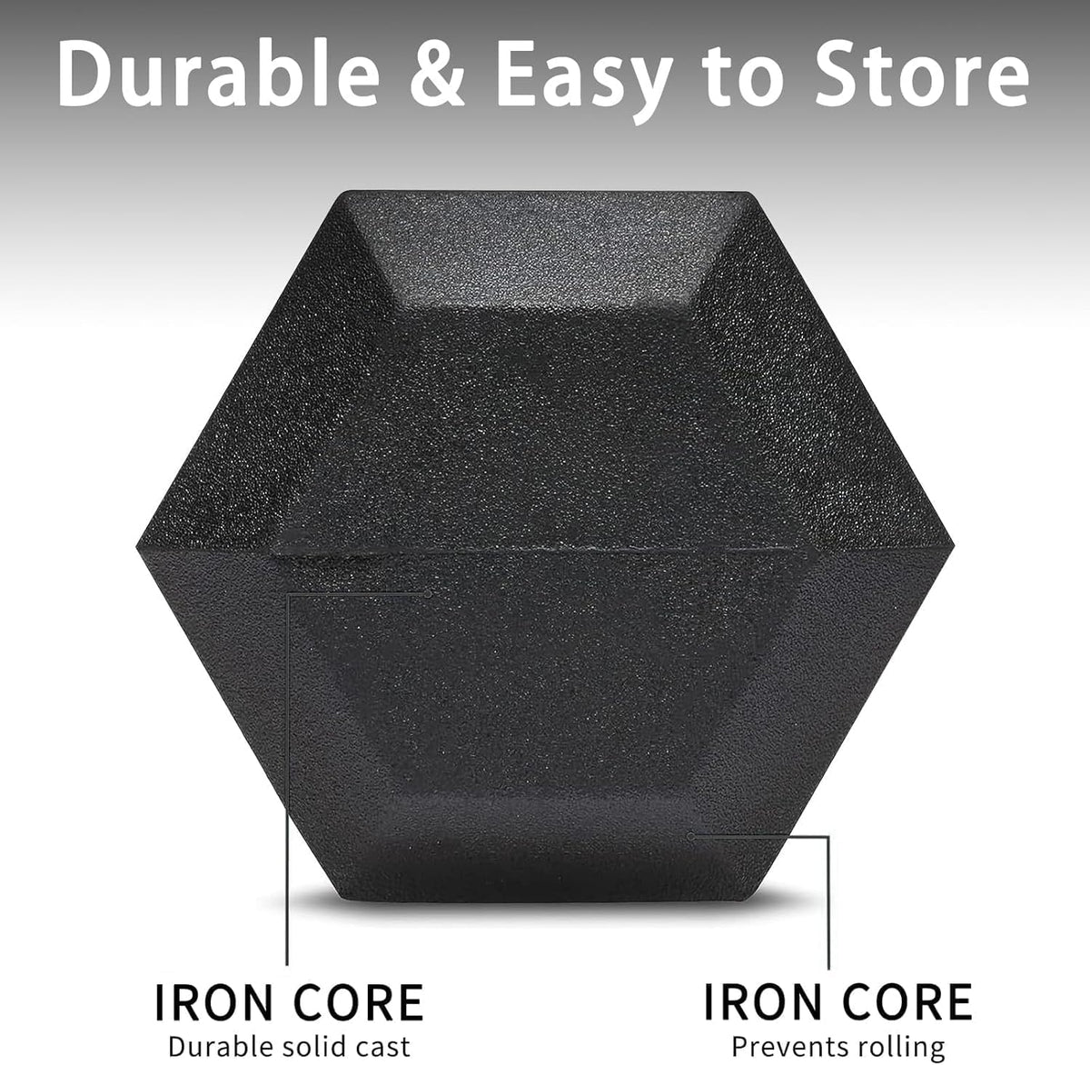 Yufer 6-10 Pair Iron and Rubber Coated Dumbbell Set 350/450 and 550 lbs 5-50 lbs Hand Free Weight for Strength Hex Rubber Weights with Vertical Storage Rack Fitness Home Gym Equipment