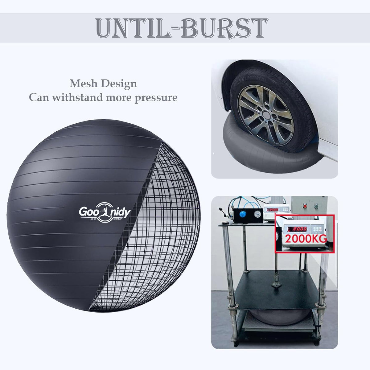Soft Exercise ball, Anti-Burst Yoga Ball Chair Supports 2200lbs, Workout Equipment w/ Pump for Pregnancy Medicine Birthing Physical Therapy Stability Excersing Birth Swiss Fitness Gym Physio Labor Abs