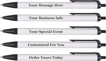 RevMark Personalized Ballpoint Pen, Custom Printed Name, Business or Event Information, Timeless Advertising, USA Made Pens, Promotional Marketing, Smooth Black Ink, Bulk Pack (Black,1000 Ct.)