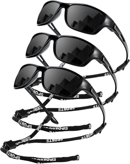 KALIYADI Polarized Sunglasses for Men, Sports Sun Glasses for Driving Cycling Fishing with UV protection