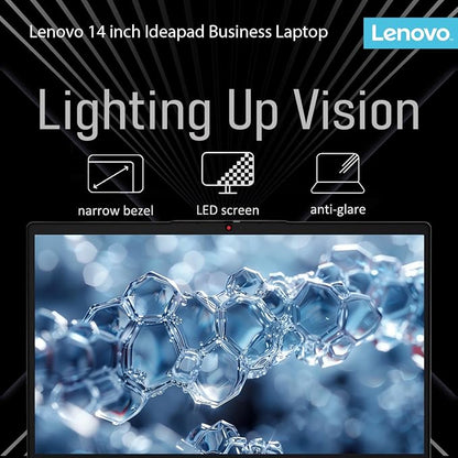 Lenovo IdeaPad Laptop with Microsoft 365 Office, Intel High Performance CPU, 4GB RAM, 1TB Cloud & 128GB Storage, 11 Hour Battery, SD-Card Reader,Webcam + WiFi 6, Windows 11