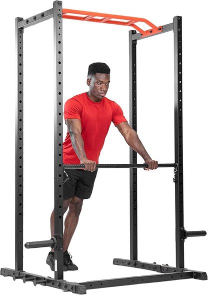 Sunny Health & Fitness Power Cage Squat Rack Attachments for Home Gym | Strength Training, Expanded Workout Variety, Durable Construction, Secure Fit, Quick Installation, Versatile Exercise Support