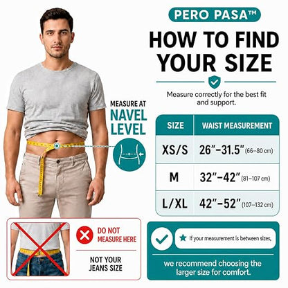 Lower Back Brace for Women and Men, Adjustable Back Brace with Back Support Belt and Back Support Brace, Slim Breathable Lumbar Support for Daily Stability, Back Braces M(Waist:32''-42'')