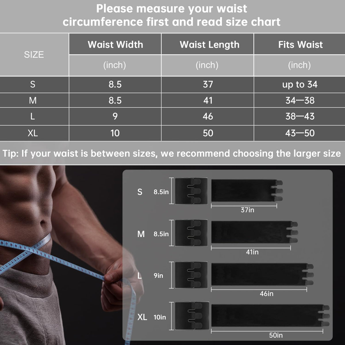 RIYA Waist Trimmer Sweat Waist Trainer for Women and Men Waist Sweat Belt Band Belly Stomach Wrap