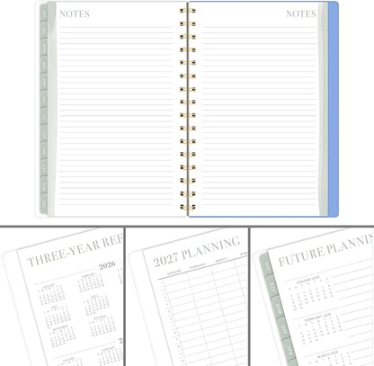 Mead Cambridge 2027 Planner, Weekly & Monthly, 5.5" x 8.5", Leah Bisch, Herringbone (LB55-200-27)