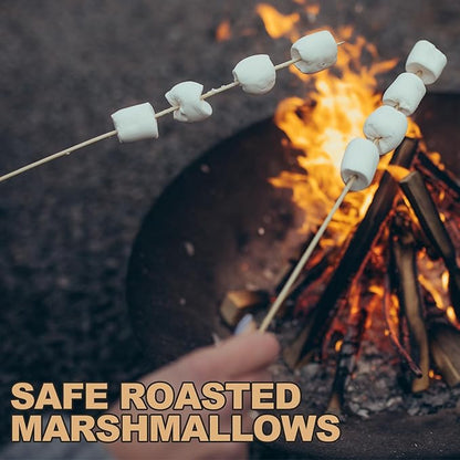 Suclain 600 Pcs 36" Long 5mm Thick Marshmallow Roasting Sticks, Smores Sticks Bamboo Skewers BBQ Kabob Grilling Barbecue Roasting Camping for Outdoor Fire Pits Campfires
