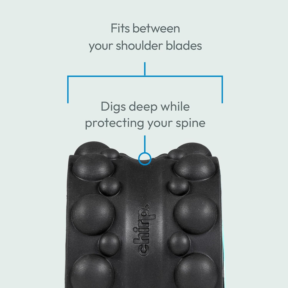 Chirp Wheel XR Knot Kneader - Firm Massage Roller, Shiatsu Thumb Massage, Muscle Release Tool for Knots &Tension Relief | High Density Foam for Physical Therapy & Relaxation, 500lbs Capacity, 6" Mint