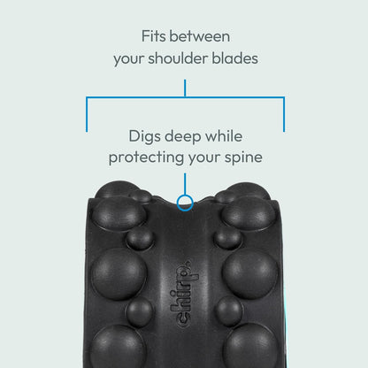 Chirp Wheel XR Knot Kneader - Firm Massage Roller, Shiatsu Thumb Massage, Muscle Release Tool for Knots &Tension Relief | High Density Foam for Physical Therapy & Relaxation, 500lbs Capacity, 6" Mint