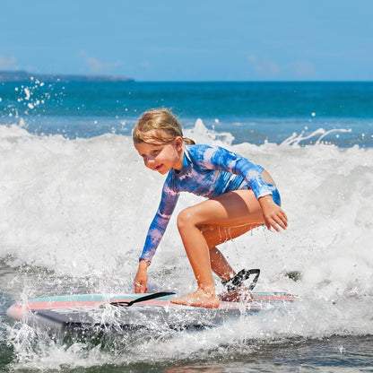 Goplus 41''/37''/33'' Lightweight Body Board for Beach, Surf Board with EPS Core, XPE Deck, HDPE Slick Bottom, Wrist Leash, Bodyboard for Kids Adults Surfing