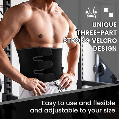 RIYA Waist Trimmer Sweat Waist Trainer for Women and Men Waist Sweat Belt Band Belly Stomach Wrap