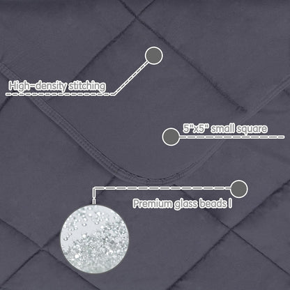 yescool Weighted Blanket (3 lbs, 36" x 48", Grey) Cooling Heavy Blanket for Sleeping Perfect for 20-40 lbs, Breathable Blanket with Premium Glass Bead, Machine Washable