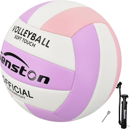 Senston Volleyball Official Size 5 - Waterproof Indoor/Outdoor Soft Volleyball for Kids Youth Adults,Beach Play, Game,Gym,Training