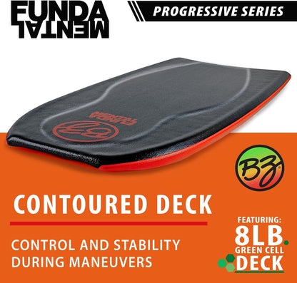 BZ Bodyboards - Fundamental Bodyboard - Advanced Riders - Zero-G Polypro Core - Surlyn Slick - 8LB H-Cell Deck - Crescent Tail - Advanced Riders, Superior Performance