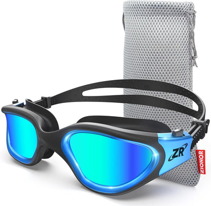 ZIONOR Swim Goggles, G1 MAX Polarized Anti-Fog Swimming Goggles for Men Women