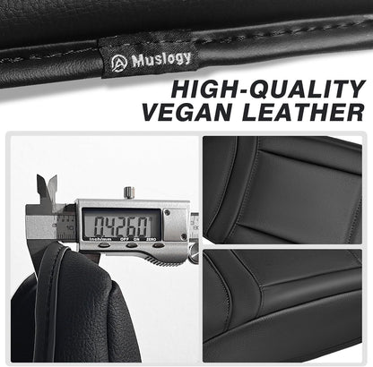 Muslogy Center Console Armrest Cover Compatible with Ford Explorer 2020-2024 2025 Comfort Armrest Pad Arm Rest Cushion Vegan Leather Protector Regular Thick