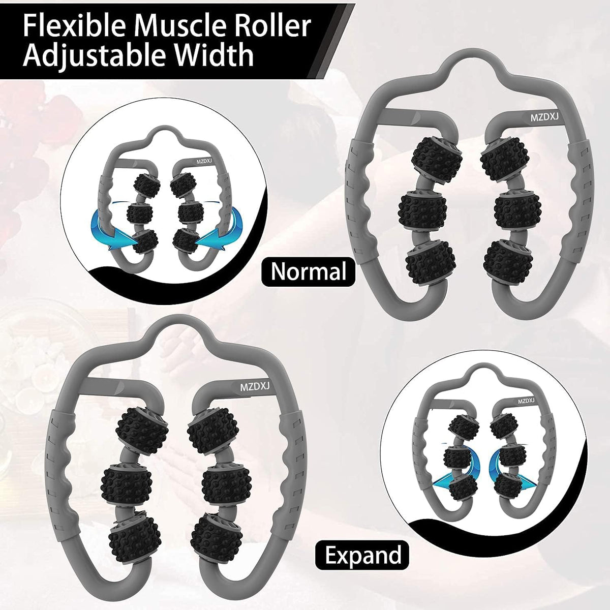 Cellulite Massage Tool Deep Fascia Massager & Dimpled Skin Remover for Legs - Anti-Cellulite Roller Tech with Lymphatic Drainage, Smooth Skin & Pain Relief for Thighs & Buttocks Sculpting