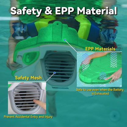 Electric Swimming Kickboard for Kids – 2-in-1 Water Jet & Propeller, Water Scooter Float Board for Swim Training, 6.1kgf Thrust, 24V/4.6Ah Battery, 45 Min Runtime, Load 198 lbs, Summer Pool Toy
