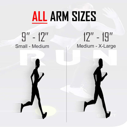 RevereSport Waterproof Running Armband for Phone with Case On (Otterbox, Lifeproof). Sports Phone Holder for iPhone 17/16/15/14/13/12/Max/Plus/Pro/AIR & Samsung S25/S24/S23/S22/S21/S20/Ultra (Large)