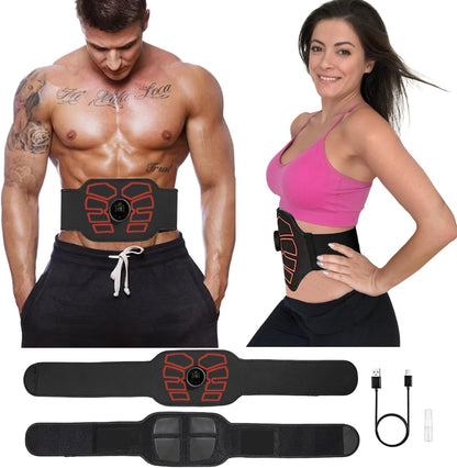 EMS Muscle Stimulator, ABS Stimulator, Abdominal Toning Belt Home Office Fitness Workout Equipment for Abdomen
