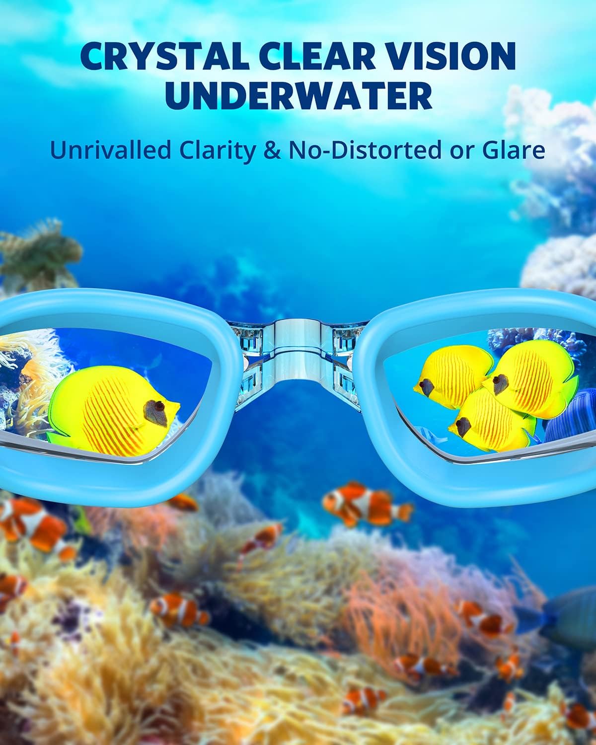 Aegend Swim Goggles, Swimming Goggles No Leaking Full Protection Adult Men Women Youth