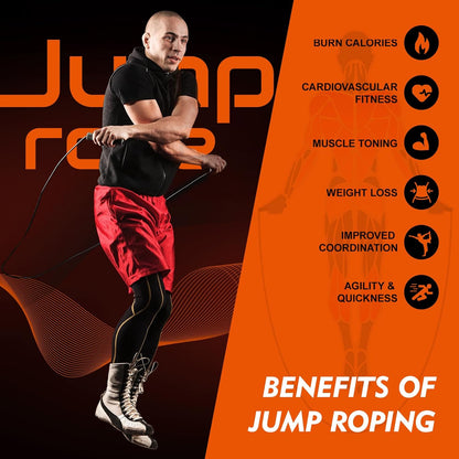 14 Pack Adjustable PVC Jump Rope for Cardio Fitness - Versatile Jump Rope for Women Men Kids Christmas Gift -Tangle-Free for Keeping Fit, Training, Workout
