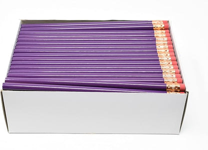 Pencil Guy Blank Round Pencils Purple 1000 to a box : Not Sharpened