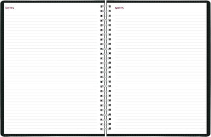 Brownline® 2027 DuraFlex Weekly Planner, Appointment Book, 12 Months, January to December, Twin-Wire Binding, 11" x 8.5", Black (CB950V.BLK)