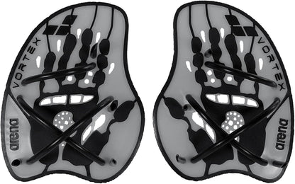 Arena Unisex Adult Vortex Evolution Swimming Hand Paddles for Women and Men Adjustable Straps Curved Design