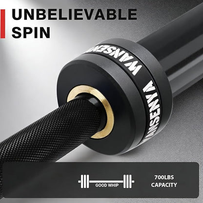 7FT Olympic Barbell 45lb,28MM 2 Inch Olympic Bar for No. 45 Steel,Olympic Weight Bars for Lifting,CrossFit,Bench Press,Deadlift,Squats,Strength Training bars
