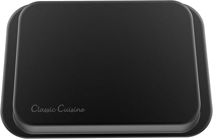 Roasting Pan with Rack-Nonstick Oven Roaster with Removable Grid to Drain Fat and Grease-Healthier Cooking with Kitchen Bakeware by Classic Cuisine