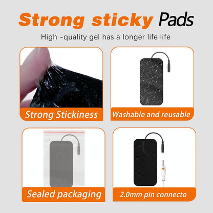 TENS Unit Electrode Pads TENS Pads Replacement Pads for TENS Unit Pads Electrodes for TENS Unit Replacement Pads 10PCS 2"x4" Adhesive Electrode Pads for AUVON TENS Unit Pads TENS 7000 Electrode Pads