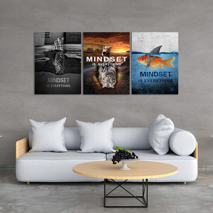 Success Wall Painting Inspirational Wall Art Office Wall Decor Motivational Wall Art Canvas Black Poster Positive Inspirational Framed Artwork Prints Picture for Living Room Office [60''W x 28''H]