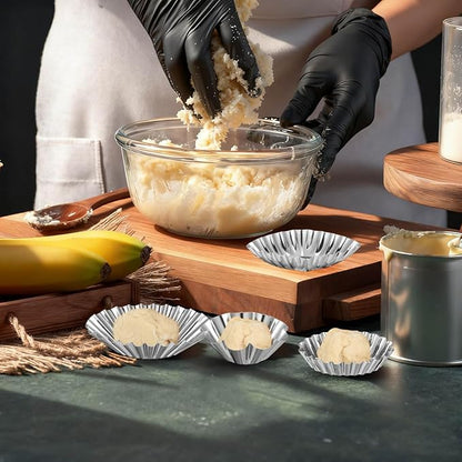 30Pcs Stainless Steel Egg Tart Molds for Baking, 2.5" Mini Tartlet Pans, Quiche Pie Tins, Puto Ensaymada Molder Filipino, Oven Dishwasher Safe Baking Cups for Tart Shells, Mini Cake, Pudding, Muffin