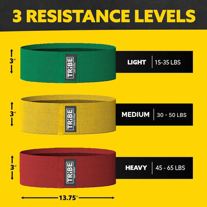Fabric Resistance Bands for Legs - Workout Bands Resistance Bands for Men and Women - Booty Bands for Working Out - Exercise Bands Resistance Bands Set - Elastic Bands for Exercise