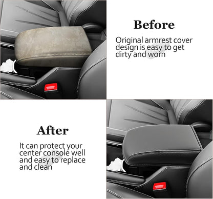 SKTU for 2025 VW Tiguan Accessories Center Console Cover for 2025+ Volkswagen Tiguan (S/SE/SE R-Line Black/SEL R-Line) Armrest Cover 2025 Tiguan Accessories 2025 Tiguan Console Cushion (Thickened)