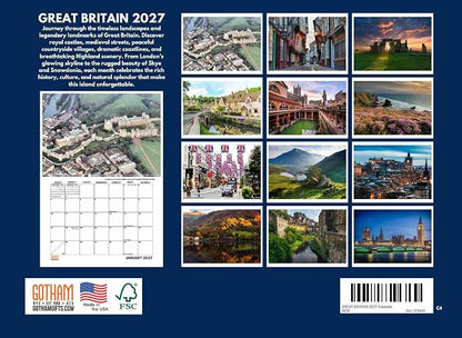 Great Britain Calendar 2027 Monthly Wall Calender 12 Month