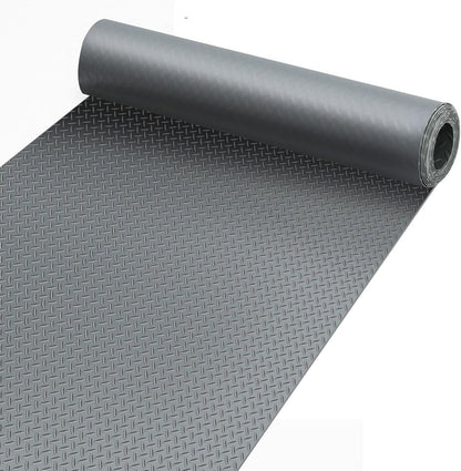 Premium Garage Floor Mat, Commercial Grade Heavy Duty Parking Mat for Garage Floor, Golf Cart Parking, Water/Stain Resistant Floor Runner (Grey Diamond, 4 x 13 Feet)